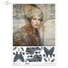 kobiety, złoto, dekoracyjne wzory, ważki, motyle, kamienie szlachetne, mozaiki, motywy secesyjne*women, gold, decorative patterns, dragonflies, butterflies, precious stones, mosaics, Art Nouveau motifs